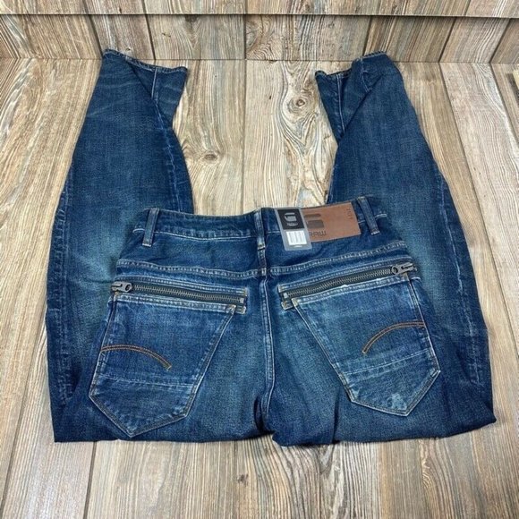 G-Star Raw Twisted Straight Leg 3D Jeans Blue - Picture 4 of 6